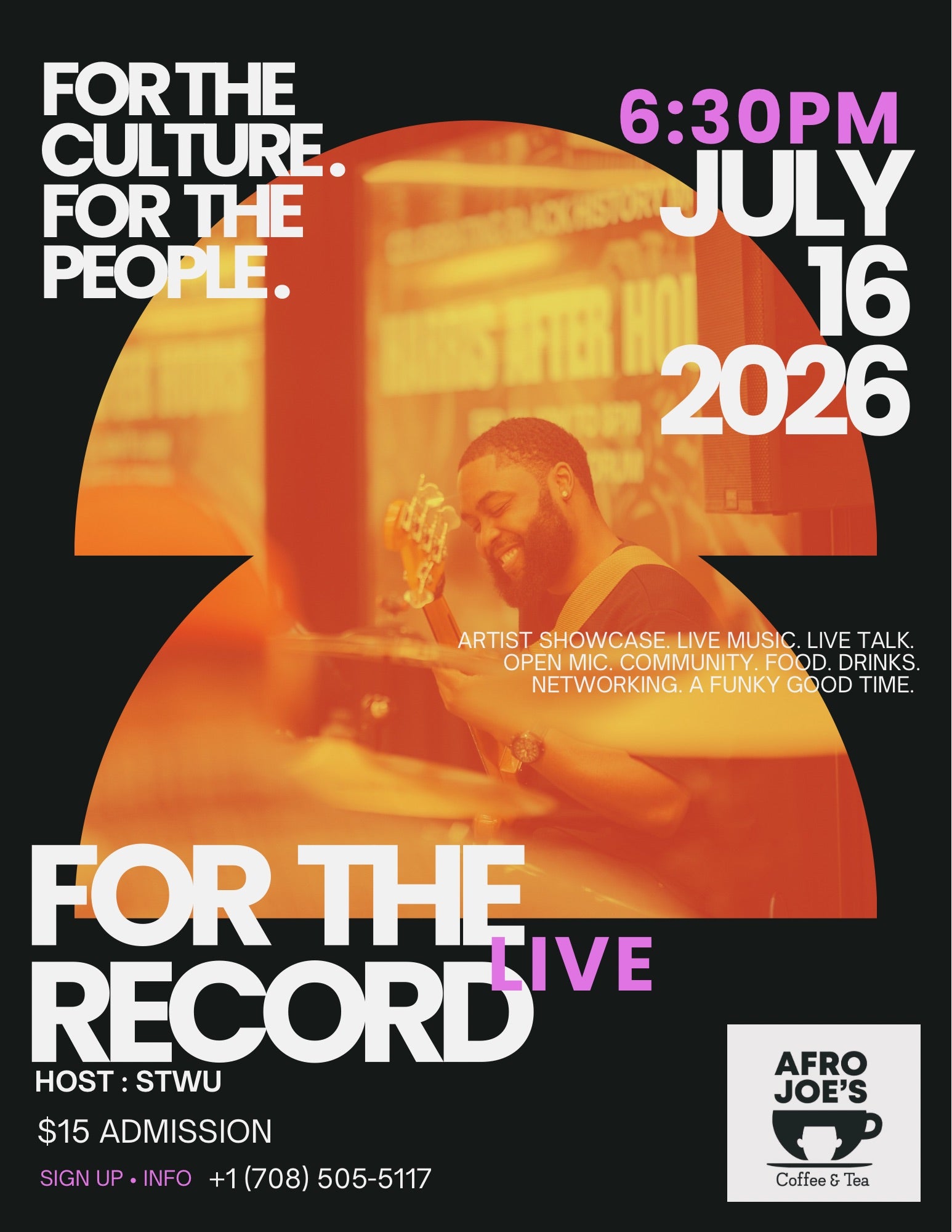 OPEN MIC NIGHT- FOR THE RECORD – Afro Joe's Coffee & Tea
